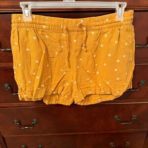 Old Navy Yellow Floral Shorts